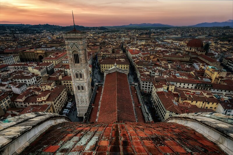 Florence Cathedral View — Red