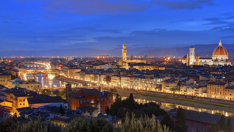 Florence Cityscape at Night