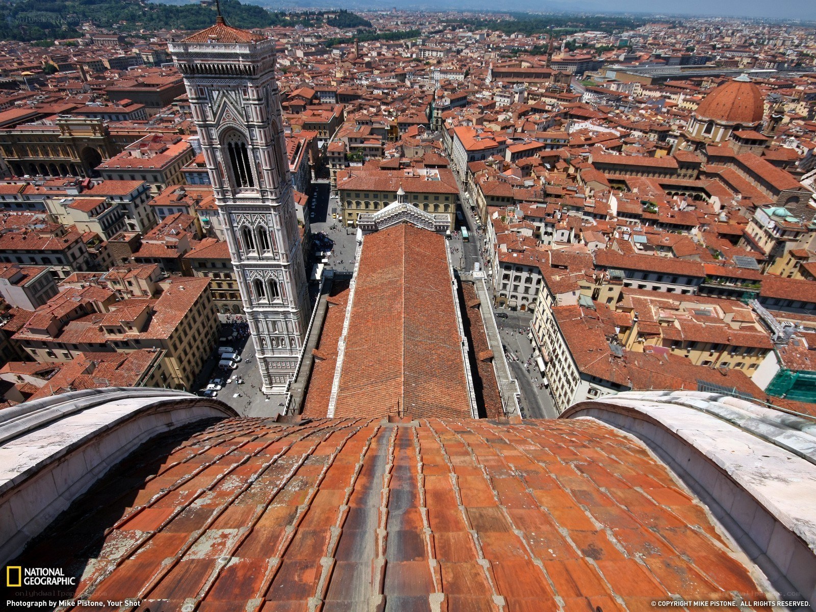 Florence cityscape from cathedral