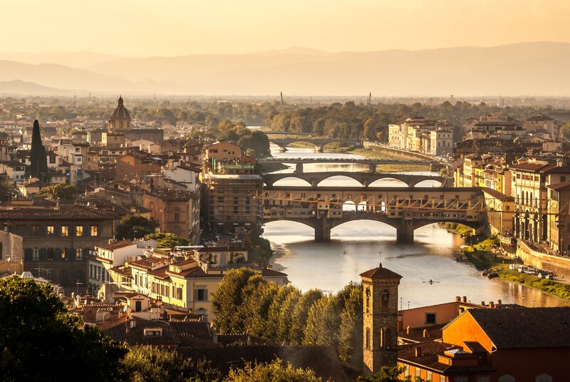 Florence Cityscape — Orange, Serene