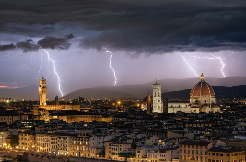 Florence Skyline at Night