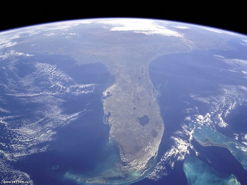 Florida from Space — Blue, Serene