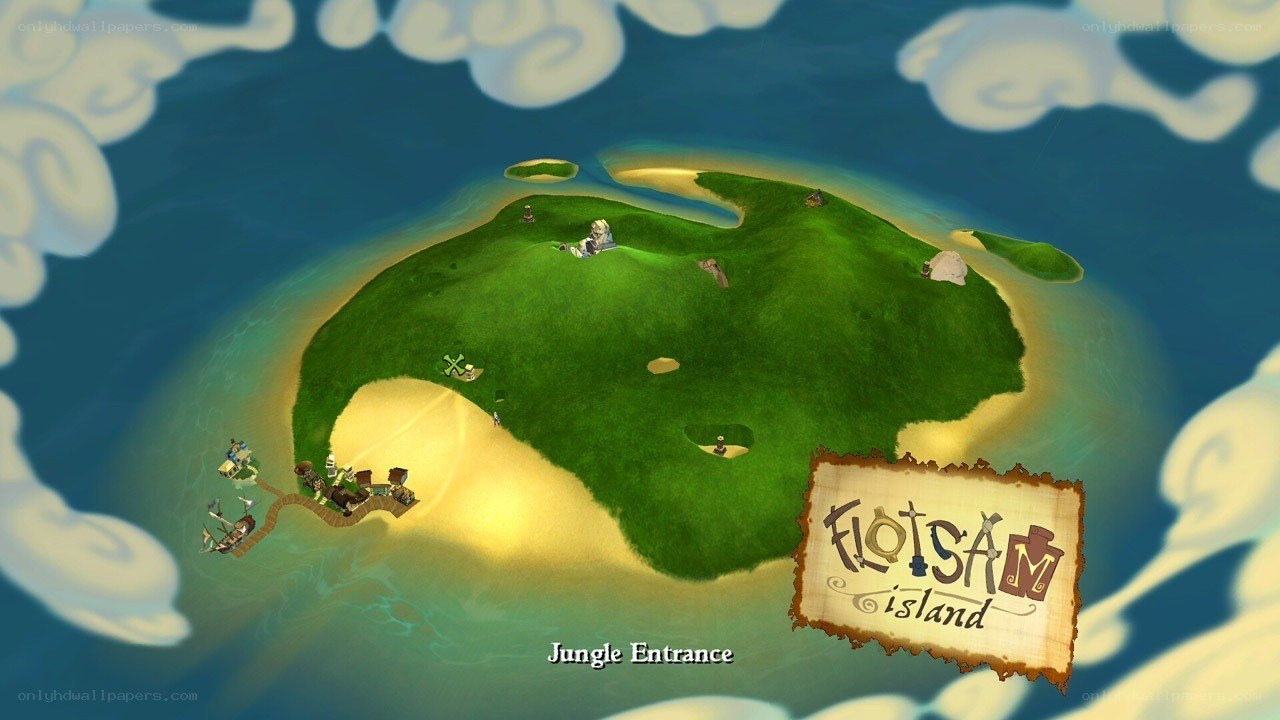 Flotsam Island map