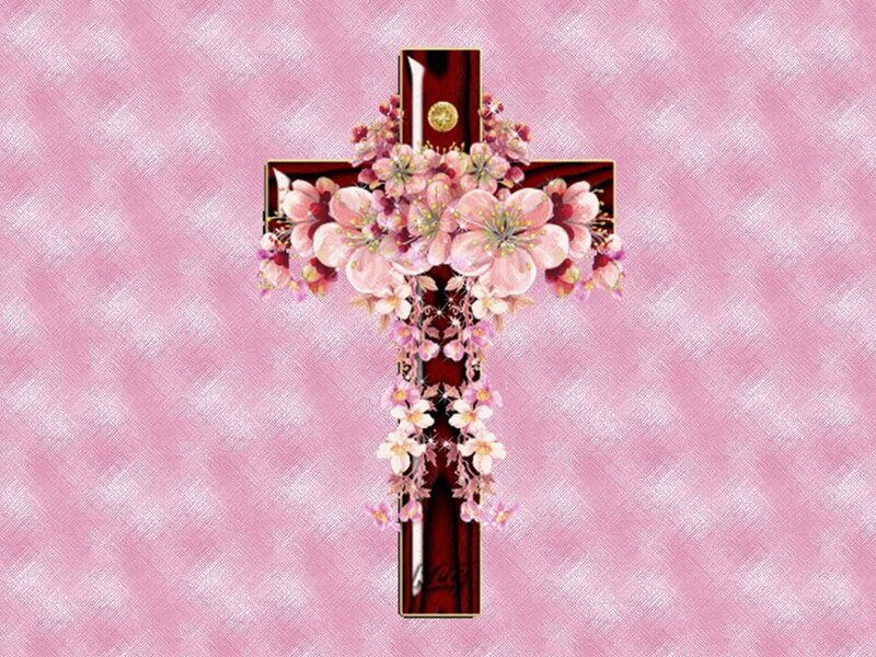 Flower-adorned Cross