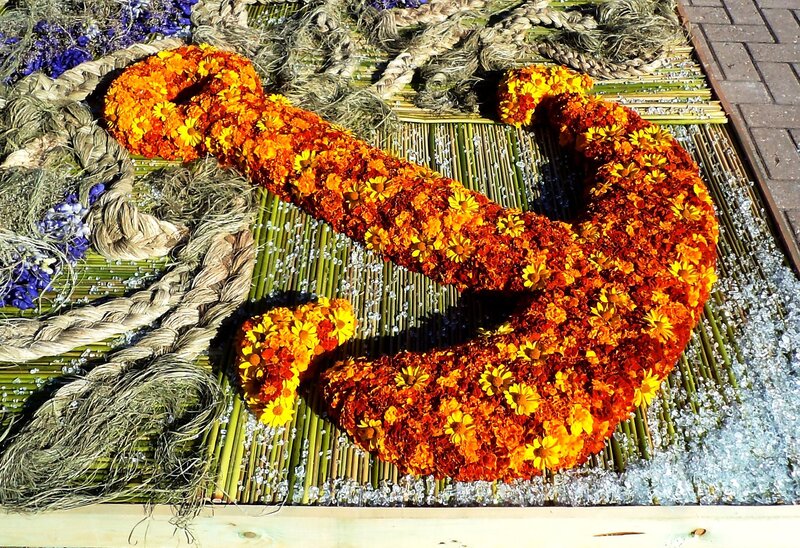 Flower Anchor Sculpture