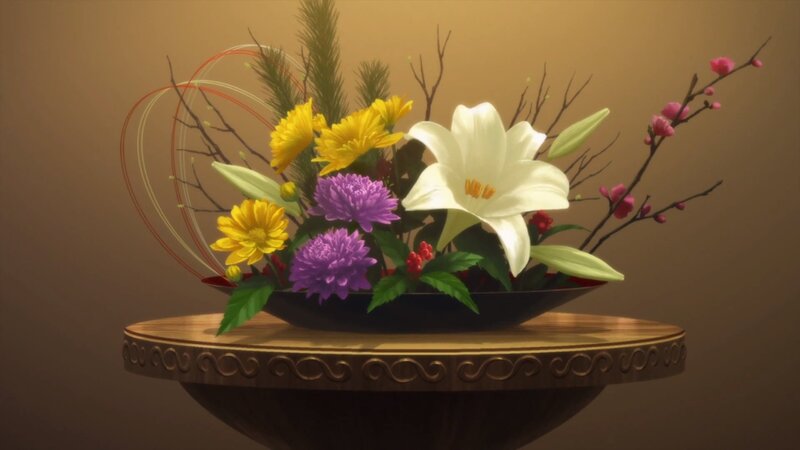 Flower Arrangement in Bowl — Brown