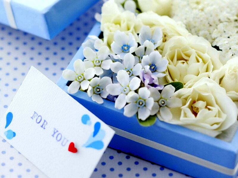 Flower Arrangement in Box