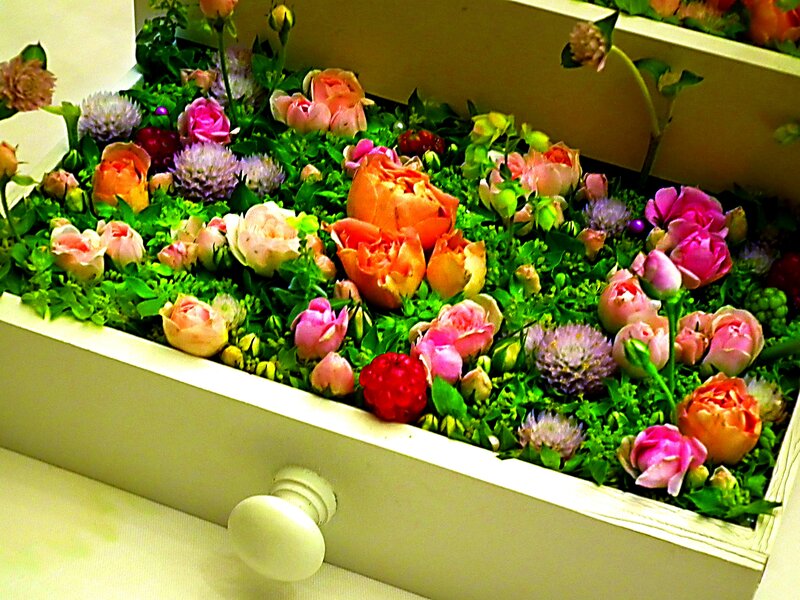 Flower Arrangement in Drawer