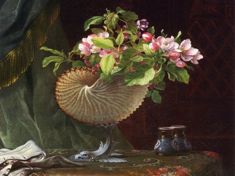 Flower Arrangement in Shell
