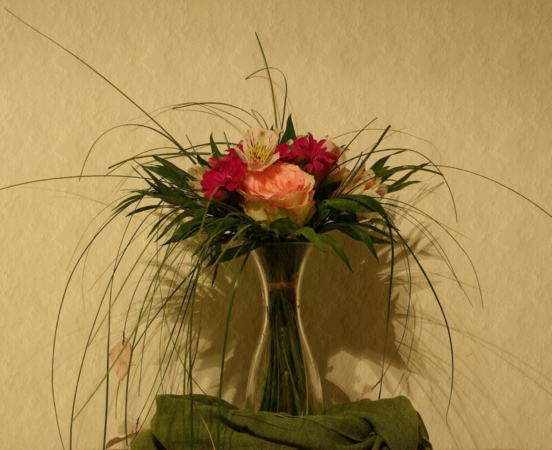 Flower Arrangement in Vase — Beige, Calm