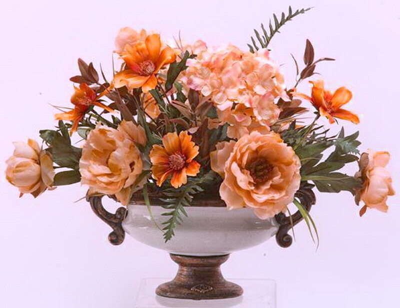 Flower Arrangement in Vase — Orange, Calm, Photograph