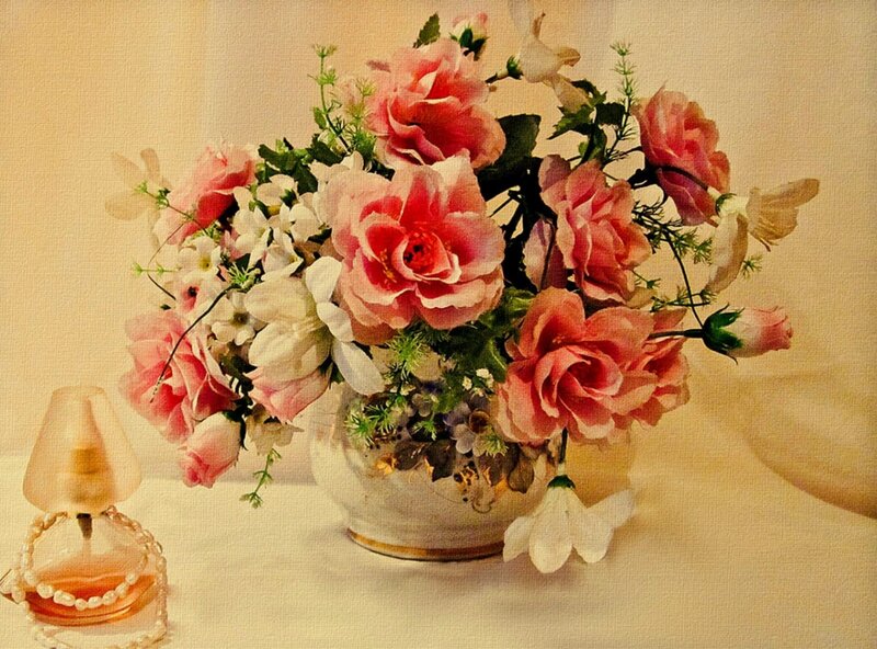 Flower Arrangement in Vase — Pink, Calm