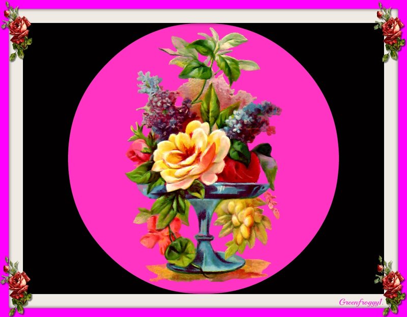Flower Arrangement in Vase — Pink, Decorative