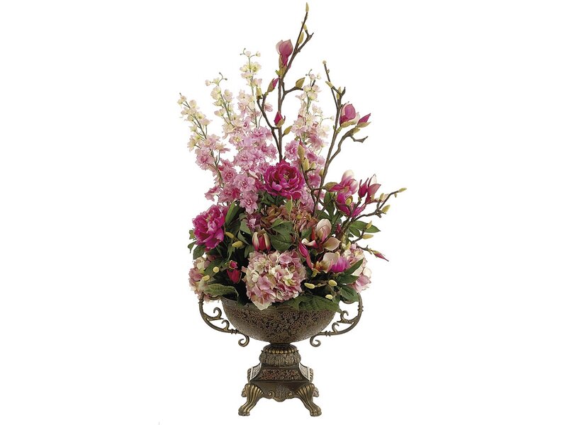 Flower Arrangement in Vase — Pink, Elegant
