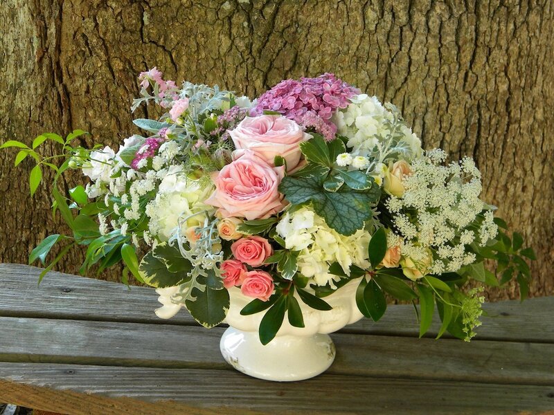 Flower Arrangement in Vase — Pink, Serene, Spring