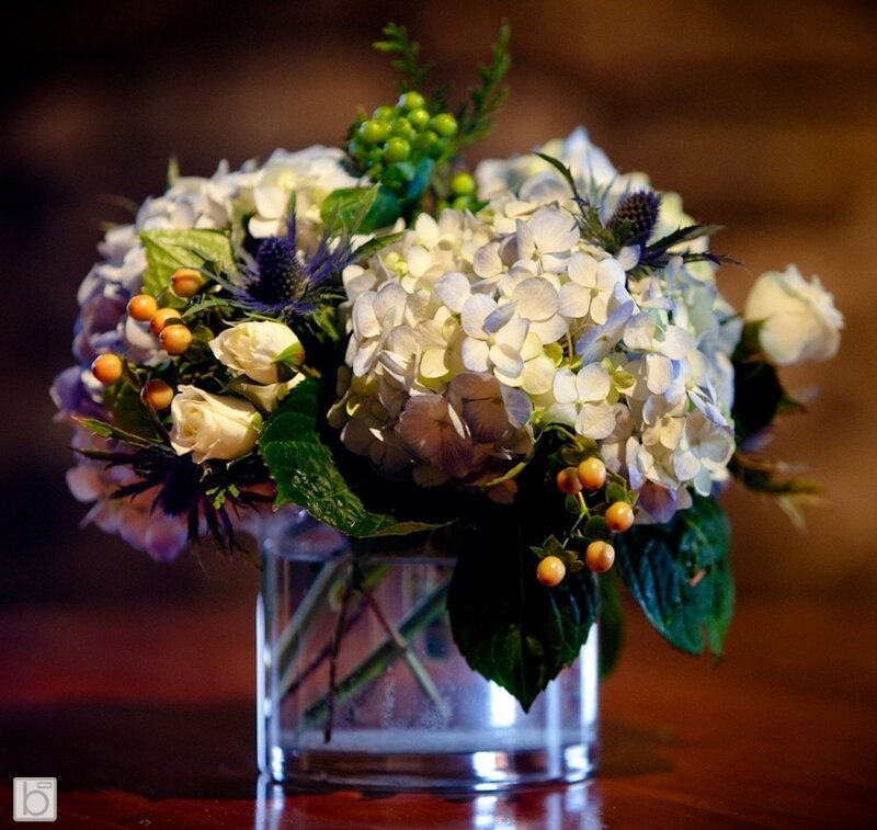 Flower Arrangement in Vase — White, Calm