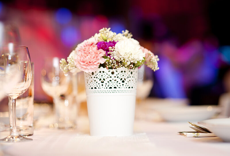 Flower Arrangement in Vase — White, Elegant, Photograph