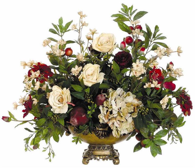 Flower Arrangement in Vase — White, Elegant