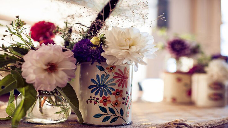 Flower Arrangement in Vases — White, Serene, Afternoon