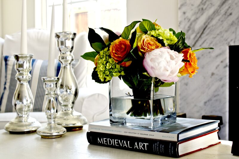 Flower Arrangement on Books