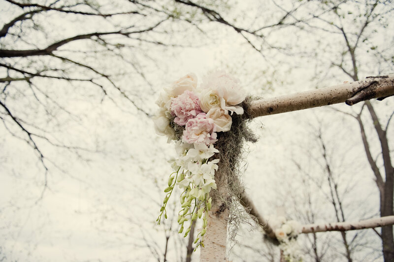 Flower Arrangement on Branch