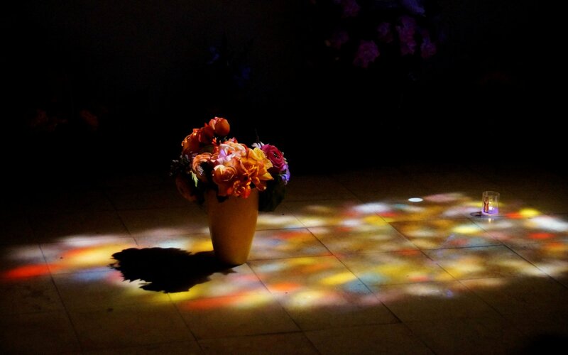 Flower Arrangement on Floor