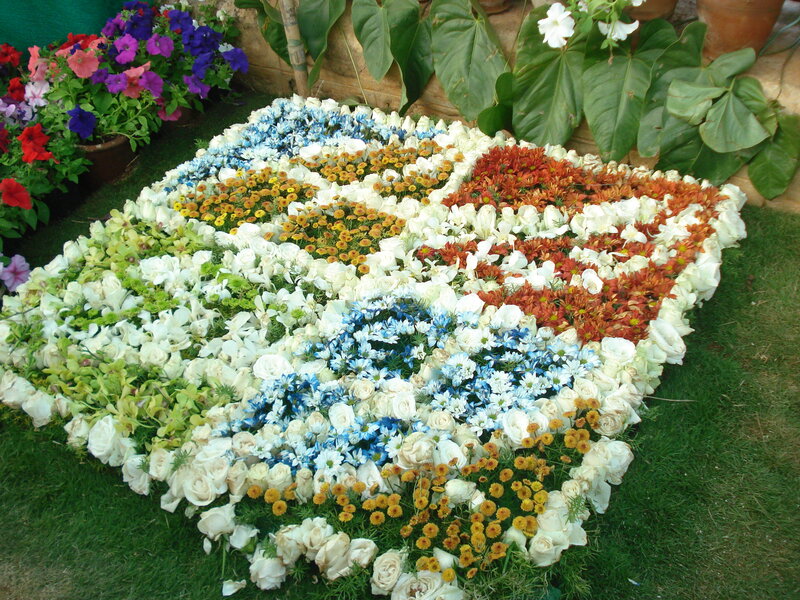 Flower Arrangement on Grass