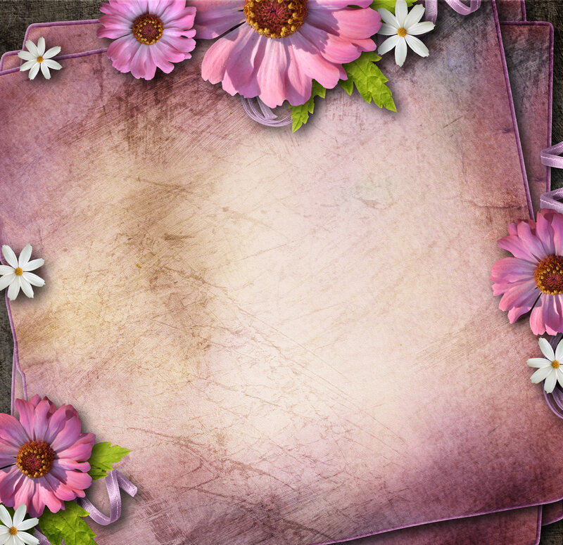 Flower Arrangement on Paper