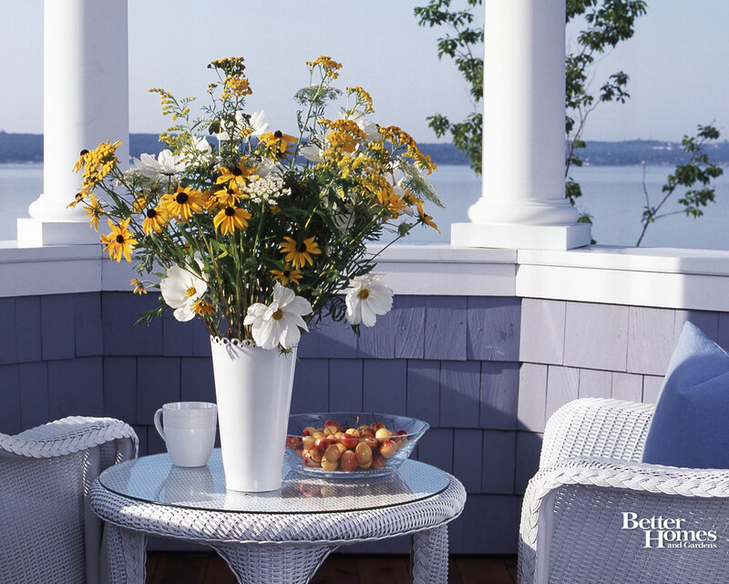 Flower Arrangement on Porch