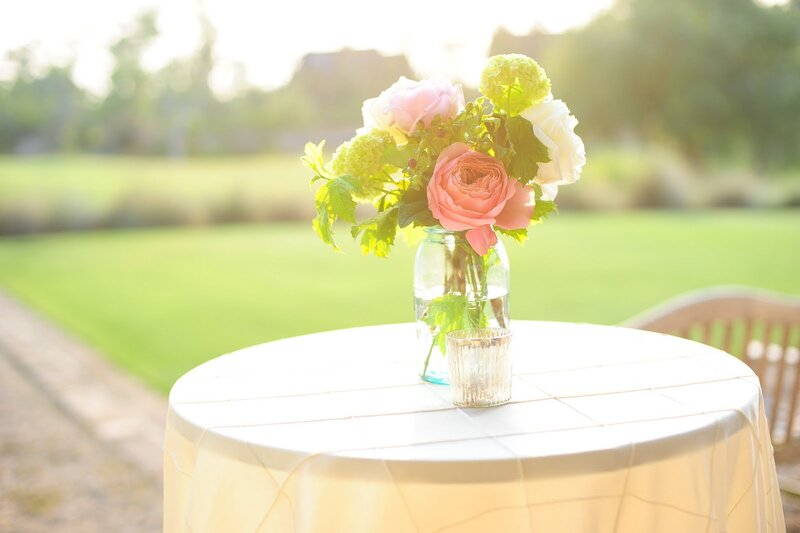 Flower Arrangement on Table — Green, Serene, Afternoon