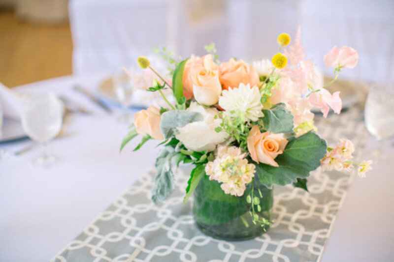 Flower Arrangement on Table — Pink, Calm, Afternoon