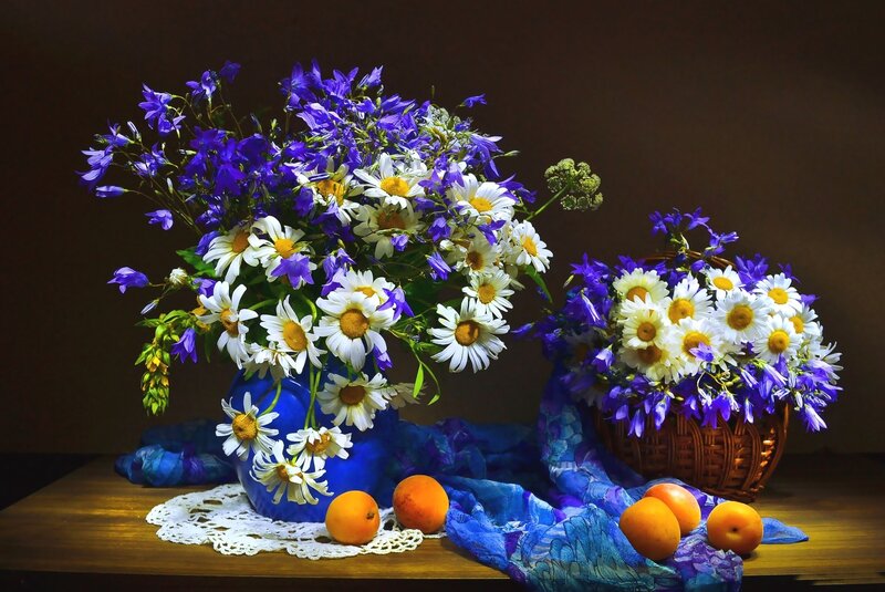 Flower Arrangement with Apricots