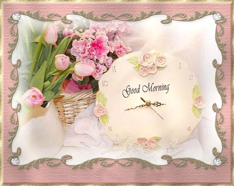 Flower Arrangement with Clock