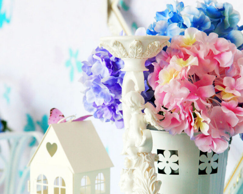 Flower Arrangement with Figurine