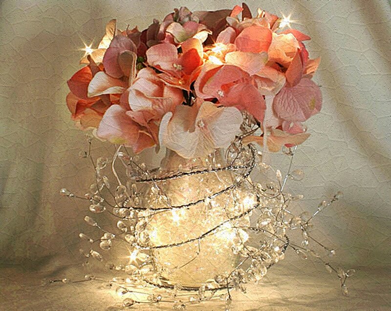 Flower Arrangement with Lights