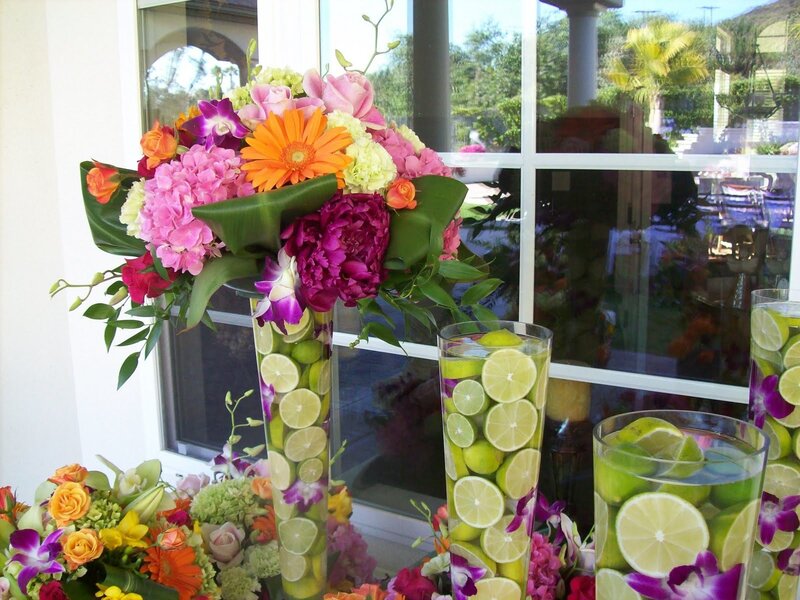 Flower Arrangement with Limes