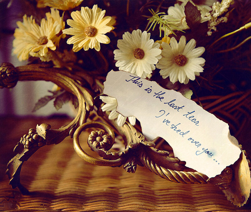 Flower Arrangement with Note