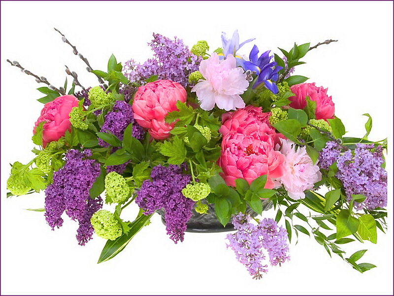 Flower Arrangement with Peonies