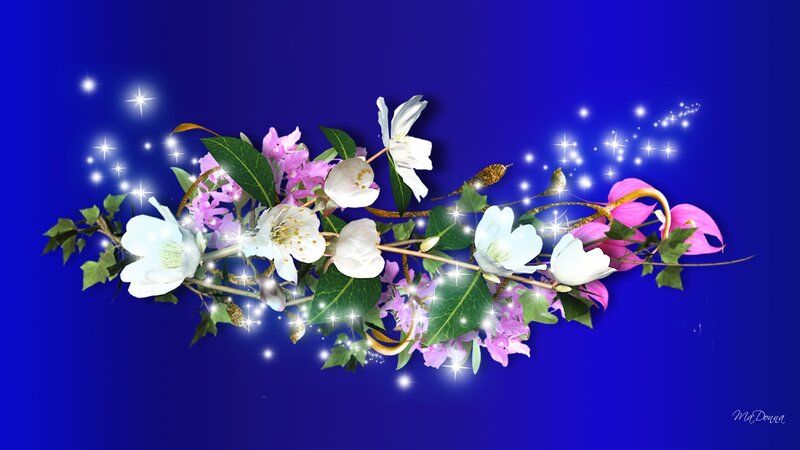Flower Arrangement with Sparkles