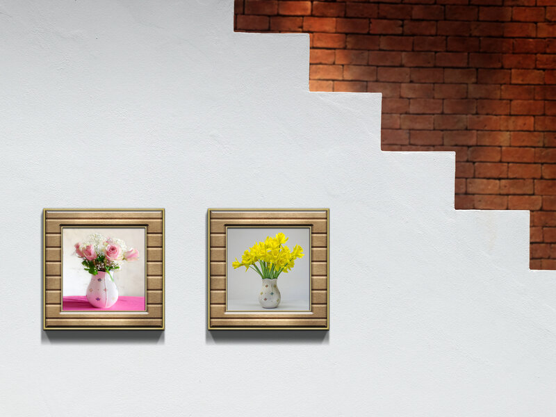 Flower Arrangements in Frames