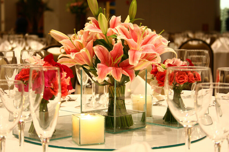 Flower Arrangements on Table