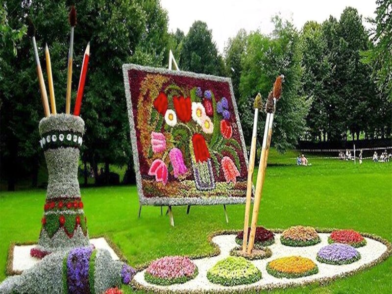 Flower Art Installation