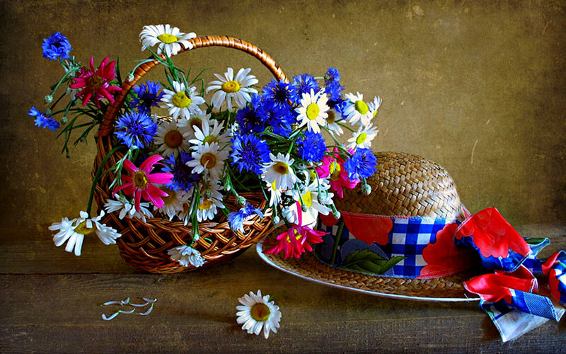 Flower Basket and Hat