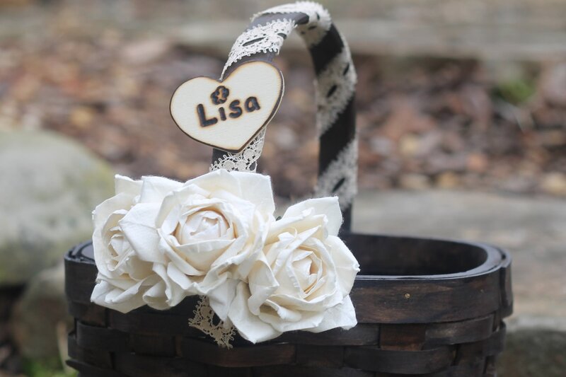 Flower Basket with Heart