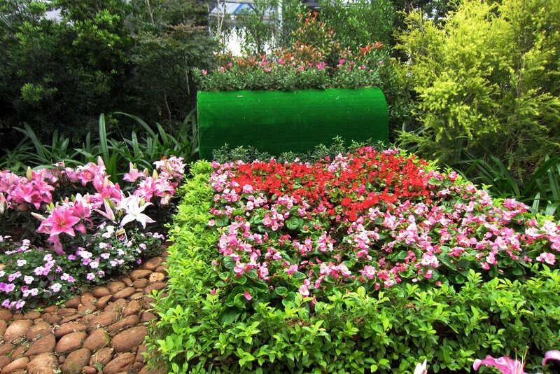 Flower Bed with Lilies