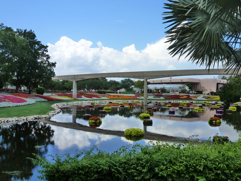 Flower Beds and Monorail