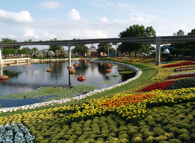 Flower Beds and Pond