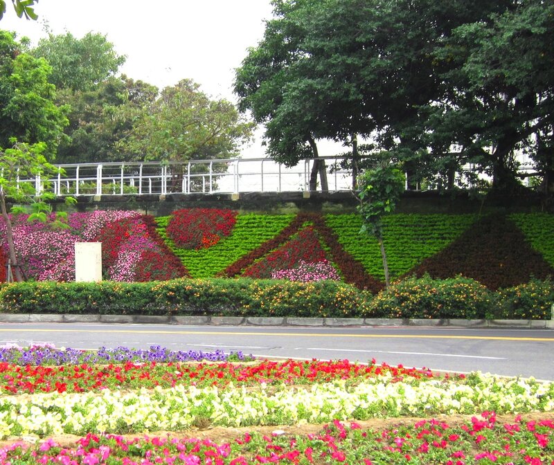 Flower Beds on Hillside