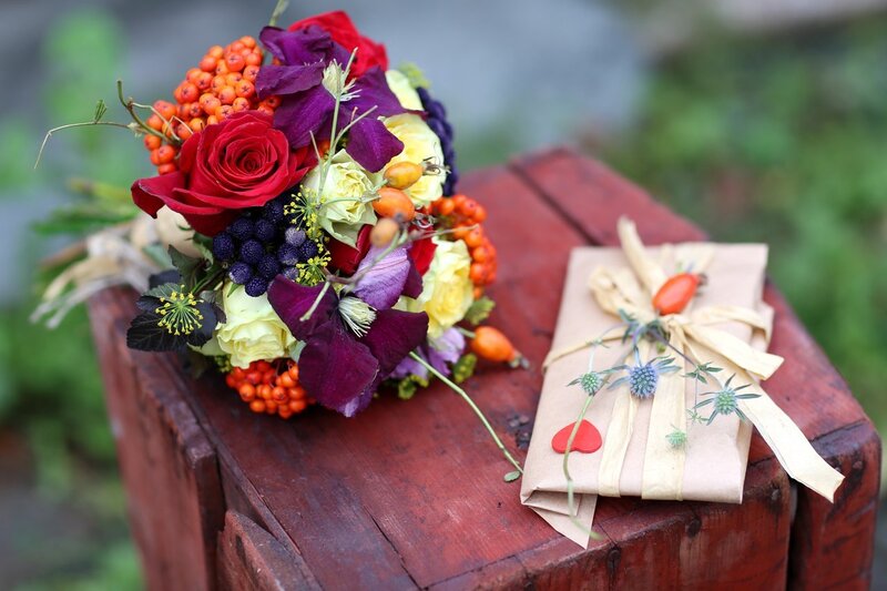 Flower Bouquet and Gift