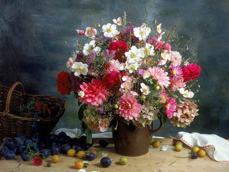Flower Bouquet in a Jug
